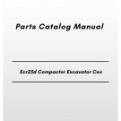 Volvo Ecr25d Compactor Excavator Cex Parts Catalog Manual