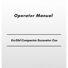 Volvo Ecr35d Compactor Excavator Cex Operator Manual