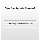 Volvo Ecr58 Compactor Excavator Cex Service Repair Manual