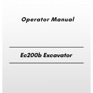 Volvo Ec200d Excavator Operator Manual