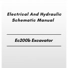 Volvo Ec200d Excavator Electrical And Hydraulic Schematic Manual