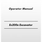 Volvo Ec200e Excavator Operator Manual
