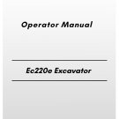 Volvo Ec220e Excavator Operator Manual