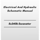 Volvo Ec240b Excavator Electrical And Hydraulic Schematic Manual