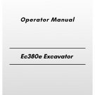 Volvo Ec380e Excavator Operator Manual