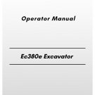 Volvo Ec380e Excavator Operator Manual