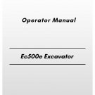 Volvo Ec500e Excavator Operator Manual