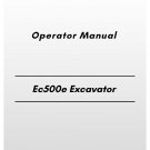 Volvo Ec550e Excavator Operator Manual