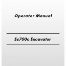 Volvo Ec700c Excavator Operator Manual