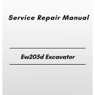 Volvo Ew205d Excavator Service Repair Manual