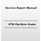 Volvo G726 Vhp Motor Grader Service Repair Manual