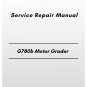 Volvo G780b Motor Grader Service Repair Manual