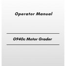 Volvo G940c Motor Grader Operator Manual