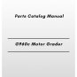 Volvo G960c Motor Grader Parts Catalog Manual