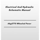 Volvo Abg5770 Wheeled Paver Electrical And Hydraulic Schematic Manual
