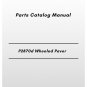 Volvo P2870d Wheeled Paver Parts Catalog Manual