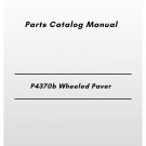 Volvo P4370b Wheeled Paver Parts Catalog Manual