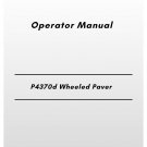Volvo P4370d Wheeled Paver Operator Manual
