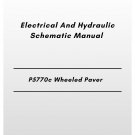 Volvo P5770c Wheeled Paver Electrical And Hydraulic Schematic Manual