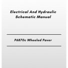 Volvo P6870c Wheeled Paver Electrical And Hydraulic Schematic Manual