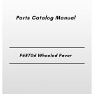 Volvo P6870d Wheeled Paver Parts Catalog Manual