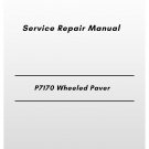 Volvo P7170 Wheeled Paver Service Repair Manual