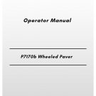 Volvo P7170b Wheeled Paver Operator Manual
