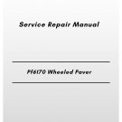 Volvo Pf6170 Wheeled Paver Service Repair Manual