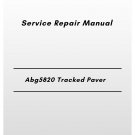 Volvo Abg5820 Tracked Paver Service Repair Manual
