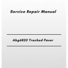Volvo Abg6820 Tracked Paver Service Repair Manual