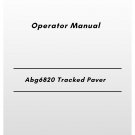 Volvo Abg6820 Tracked Paver Operator Manual