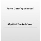 Volvo Abg6820 Tracked Paver Parts Catalog Manual