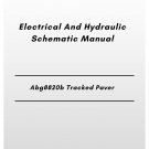 Volvo Abg8820b Tracked Paver Electrical And Hydraulic Schematic Manual