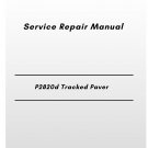 Volvo P2820d Tracked Paver Service Repair Manual