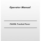 Volvo P4410b Tracked Paver Operator Manual
