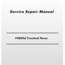 Volvo P4820d Tracked Paver Service Repair Manual