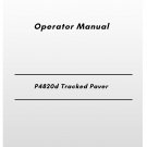 Volvo P4820d Tracked Paver Operator Manual