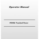 Volvo P5110b Tracked Paver Operator Manual