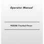 Volvo P5320b Tracked Paver Operator Manual