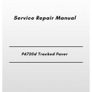 Volvo P6720d Tracked Paver Service Repair Manual