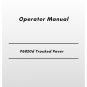 Volvo P6820d Tracked Paver Operator Manual