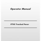 Volvo P7110 Tracked Paver Operator Manual