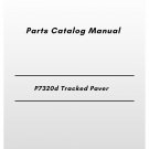 Volvo P7320d Tracked Paver Parts Catalog Manual