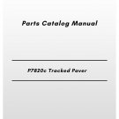 Volvo P7820c Tracked Paver Parts Catalog Manual