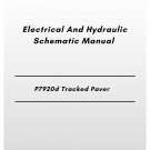 Volvo P7920d Tracked Paver Electrical And Hydraulic Schematic Manual