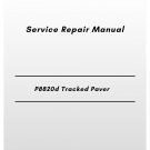 Volvo P8820d Tracked Paver Service Repair Manual