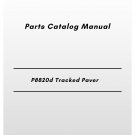 Volvo P8820d Tracked Paver Parts Catalog Manual