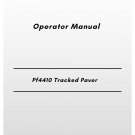 Volvo Pf4410 Tracked Paver Operator Manual