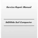 Volvo Sd200dx Soil Compactor Service Repair Manual