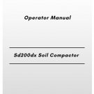 Volvo Sd200dx Soil Compactor Operator Manual